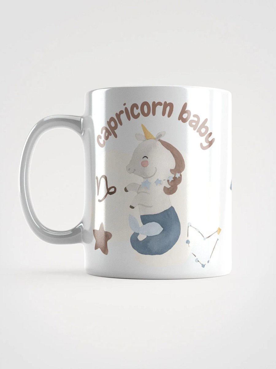 Capricorn Baby December 22 – January 19 WHITE GLOSSY MUG Baby Gift, New Mom Gift, Fun Astrology Gift product image (7)