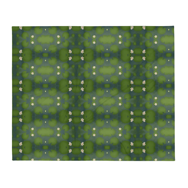 Lily Pond Throw Blanket ( 50