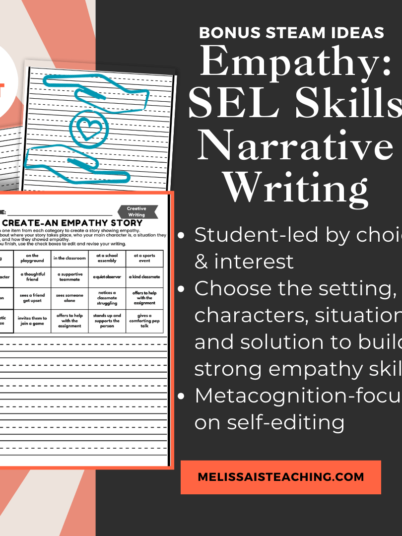 SEL Skills Writing + Editing 5-Pack with STEAM Extensions 2nd 3rd 4th 5th Grade, Social & Emotional Learning product image (4)