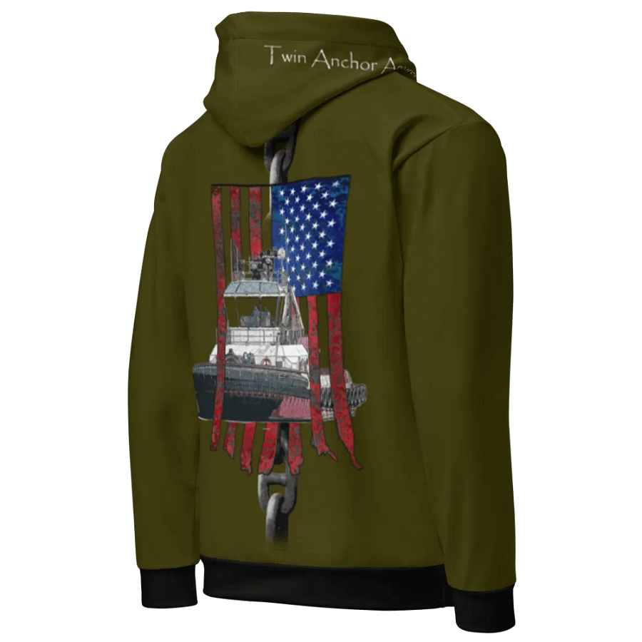 Green Chain Athena Tug & CE Flage Hoodie product image (9)