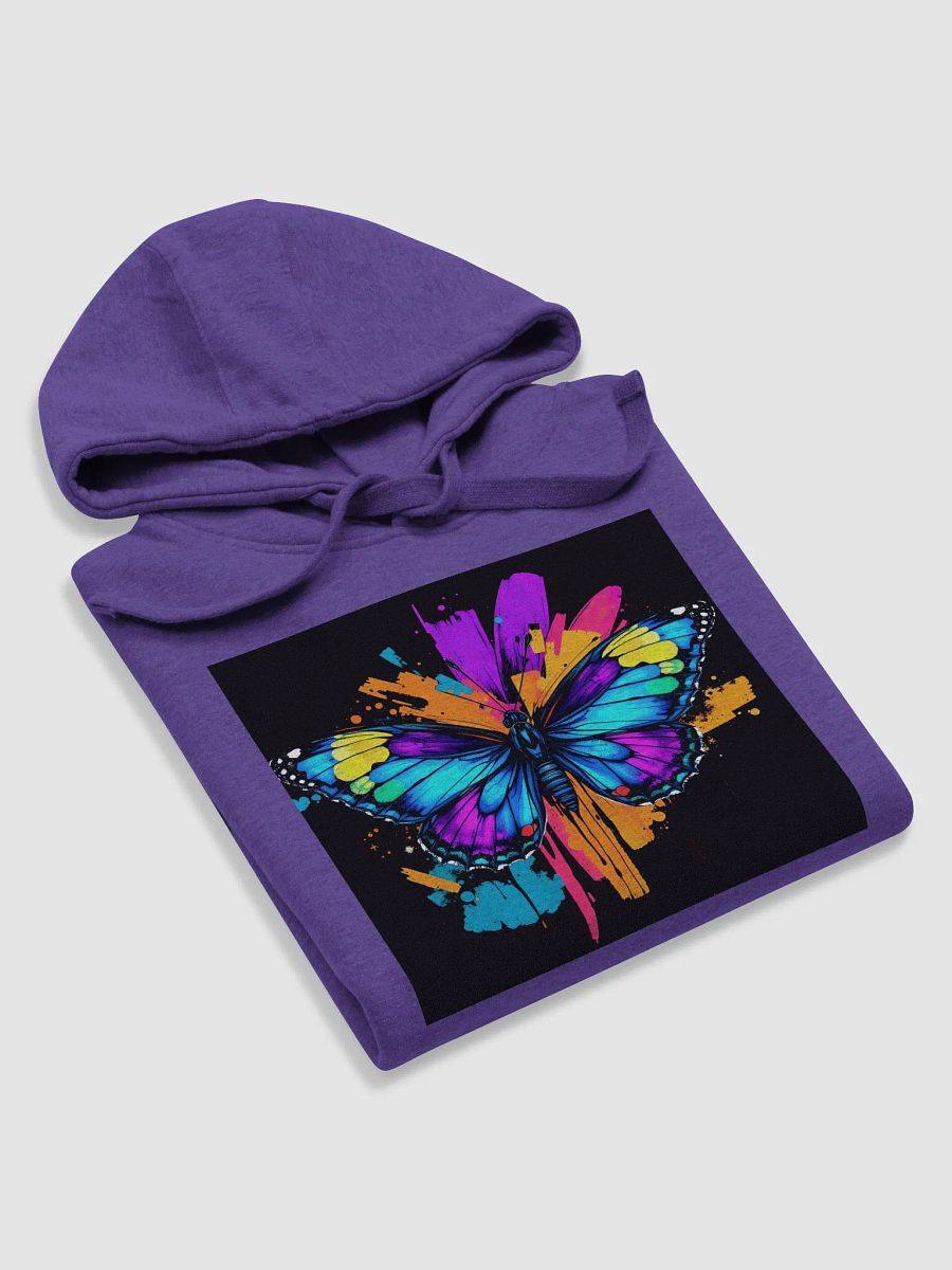 Vibrant Butterfly Splatter Hoodie- image on both sides product image (5)