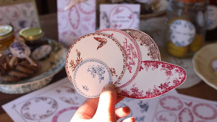 French Antique Plate Collection Sheets | Digital Download product image (1)