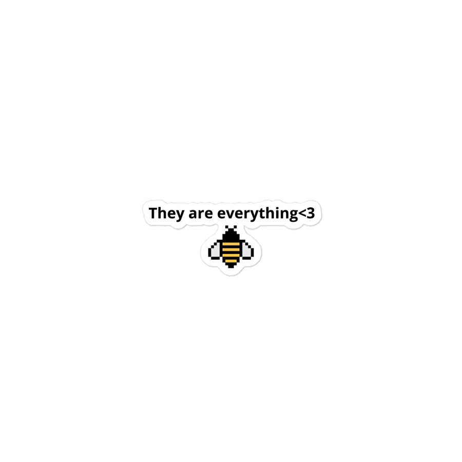 “They are everything<3” bee magnet product image (1)