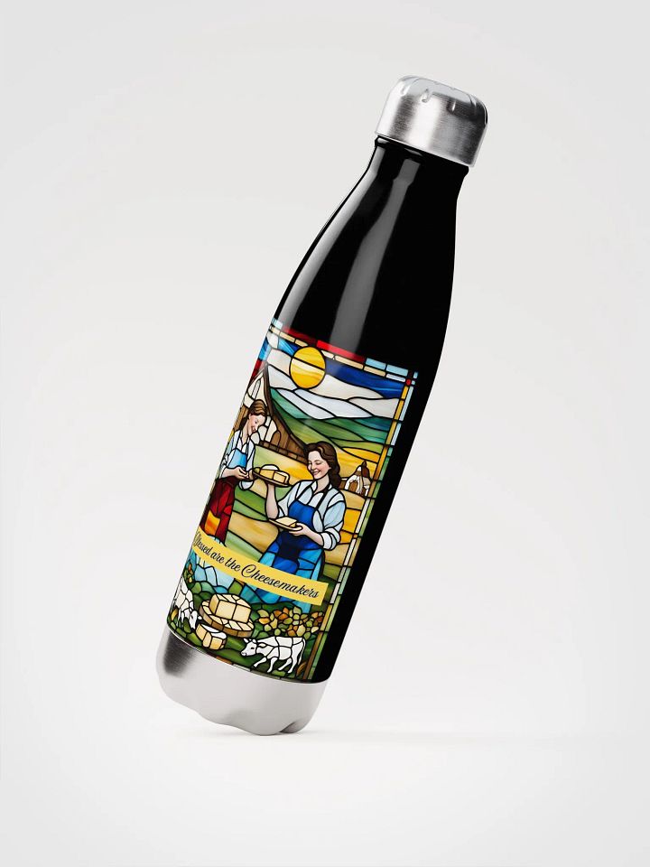 Blessed are the Cheesemakers 17oz Stainless Steel Water Bottle #04 product image (3)