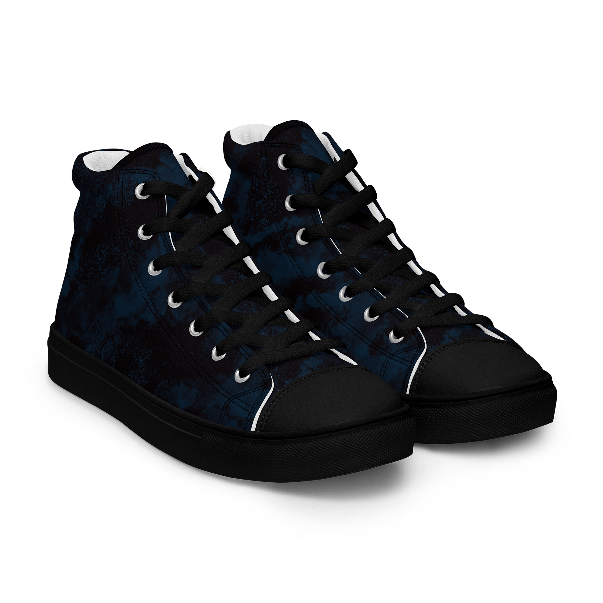 Midnight Grunge Unisex High Top Shoes product image (8)