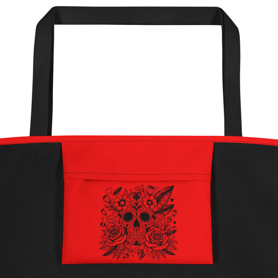 Floral Sugar Skull All-Over Tote Bag product image (2)