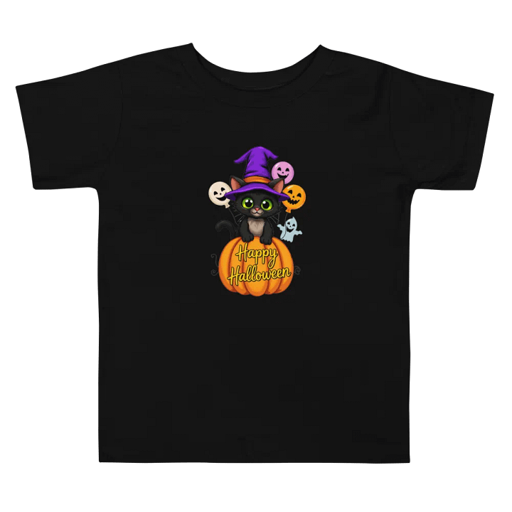 Witchy Sitting Pumpkin Cat T-shirt product image (2)