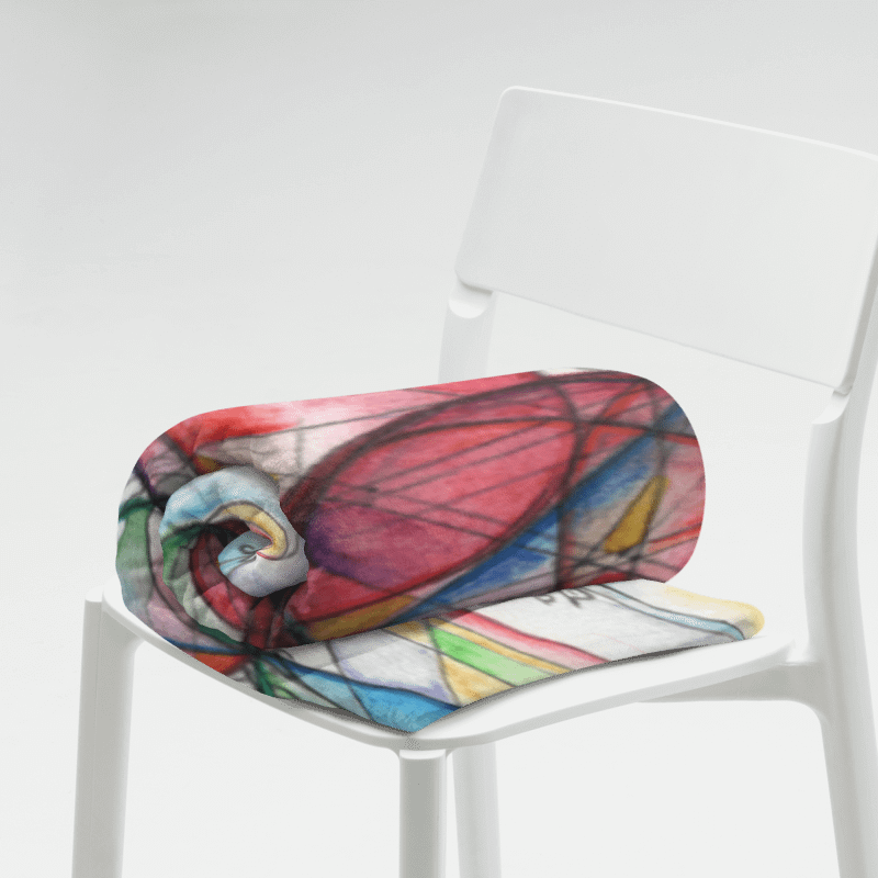 Circles to Circles #5 - Stereographic Projection Mathematical Art Blanket product image (3)