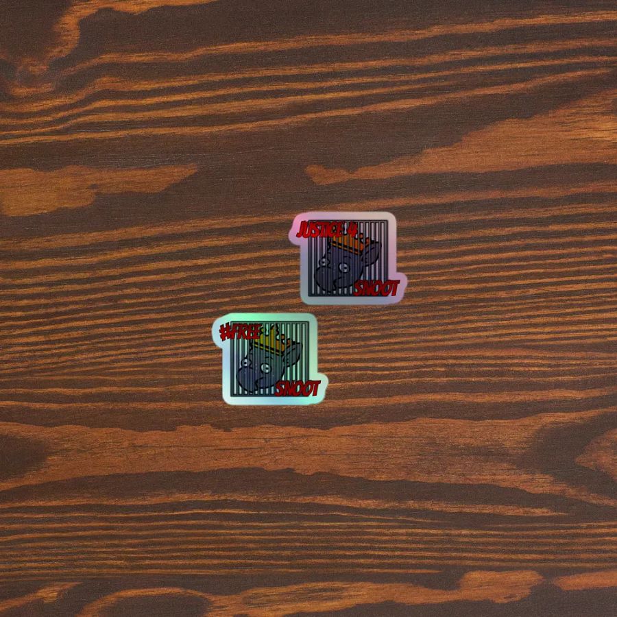 Justice 4 Snoot Holographic Sticker Sheet product image (5)