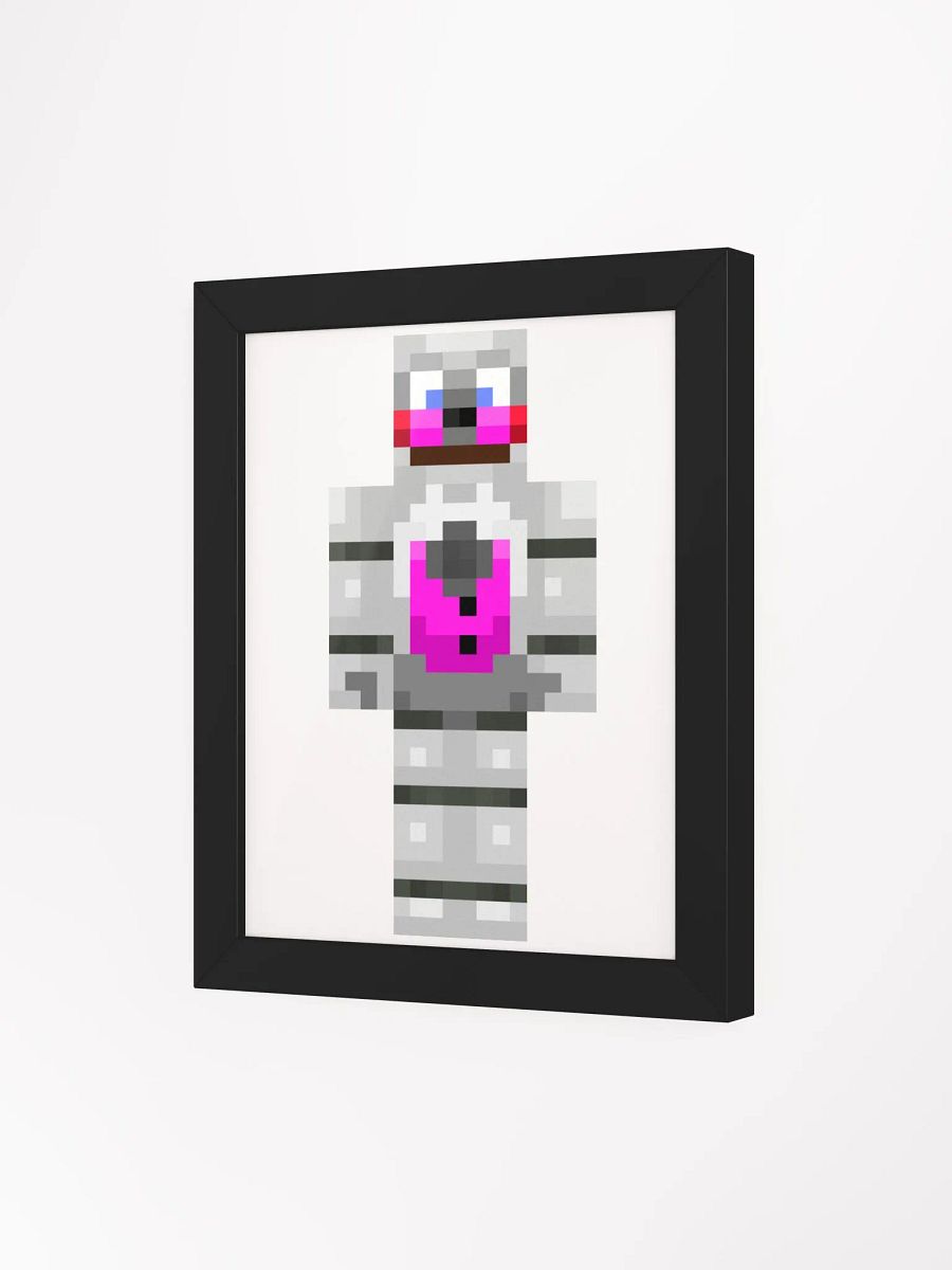 Funtime3Freddy3 Minecraft Skin Portrait Framed High-Quality Matte Poster product image (3)