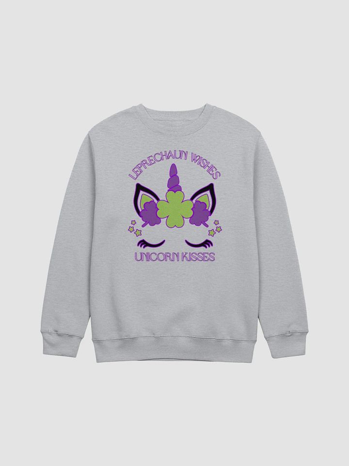Leprechaun Wishes & Unicorn Kisses Premium Crewneck Sweatshirt product image (5)