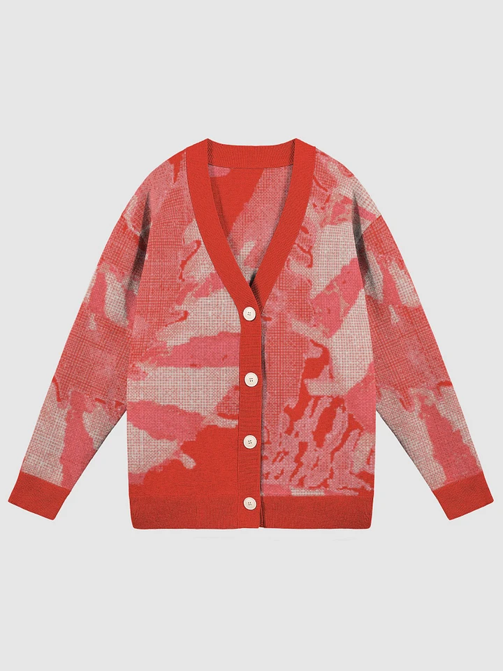 Miniaday Designs Tie Dye Coral Knitted Sweater Without Pocket product image (3)