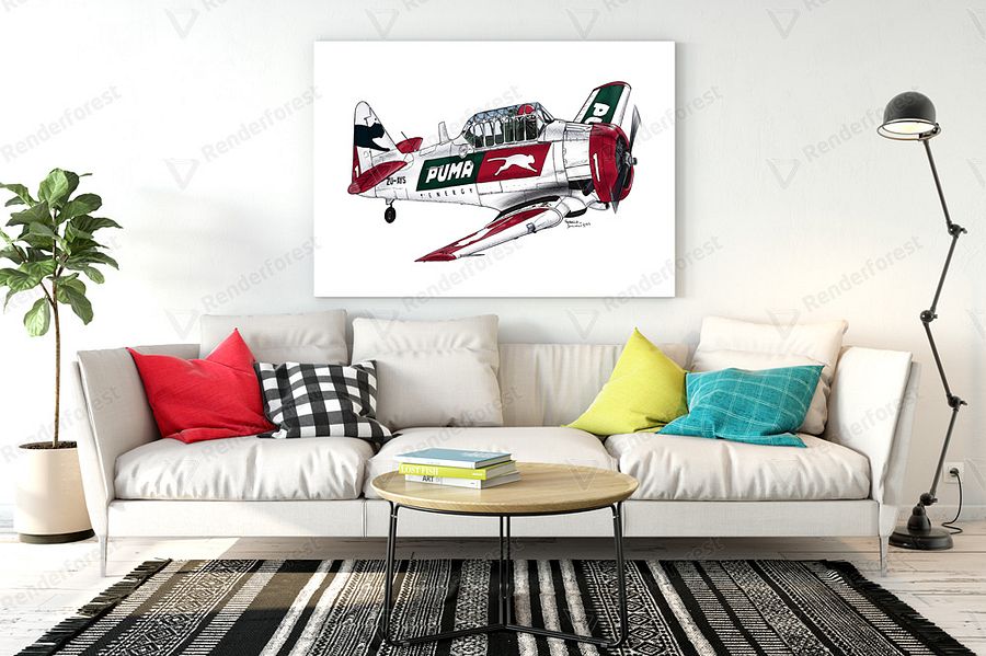 Aerobatic T-6 Harvard No 1 Aviation Art Gift Printable Wall Art product image (6)