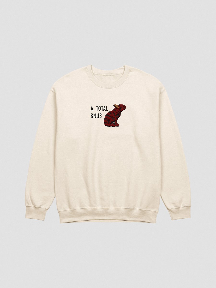 A Total Snub Sweatshirt (Embroidered) of a French Bulldog(Brindle) product image (16)