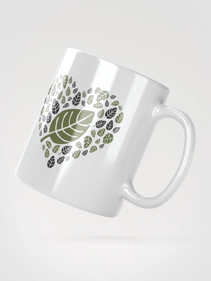 Heartfelt Leaves White Glossy Mug product image (4)