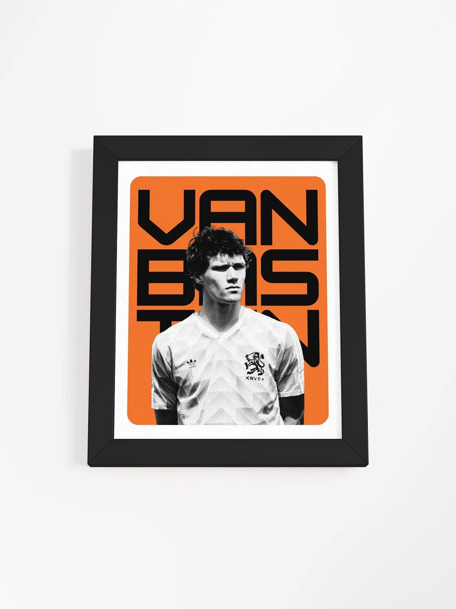 Marco van Basten BW Netherlands Name Art Framed Print product image (4)