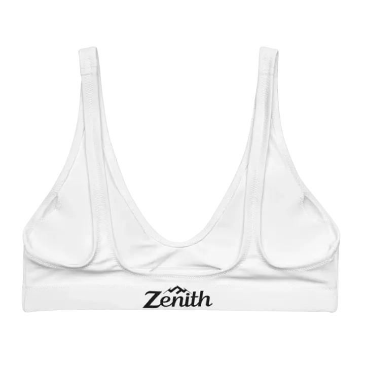 White Zenith Eco-Chic Women's Padded Bikini Top product image (2)