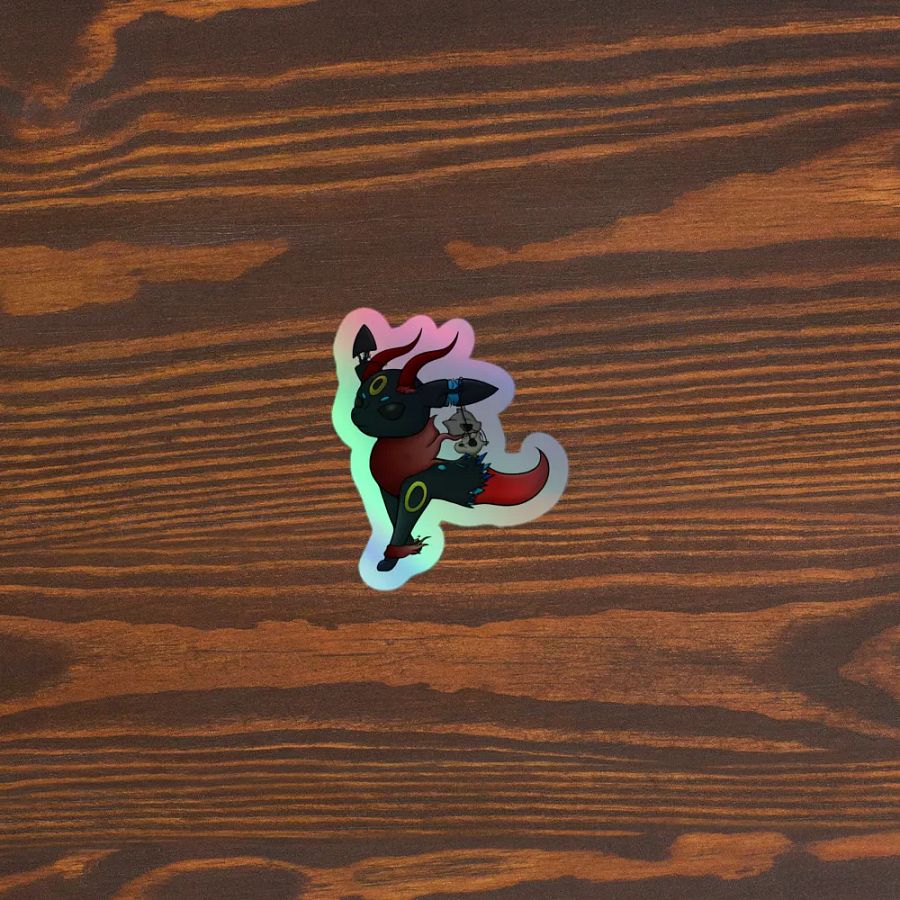 Mythical Fox Pirate Holographic Sticker product image (5)