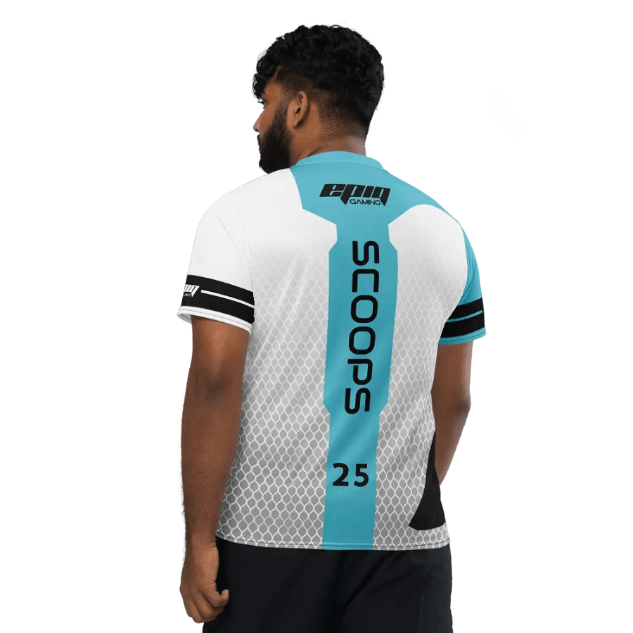 White "Scoops" Elite Pro Jersey product image (3)