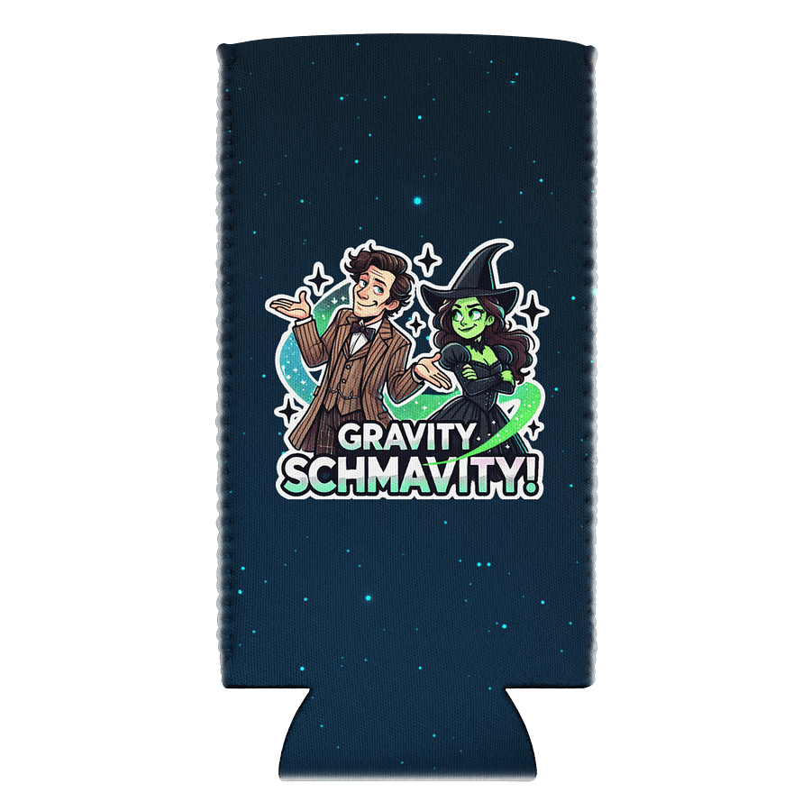 Defying Gravity Schmavity Can Cooler – Funny Wicked Whovian Coozie Gift product image (3)