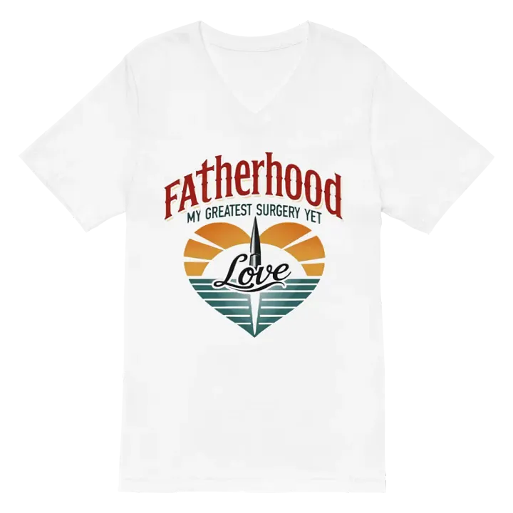 Fatherhood Love Surgery V-Neck Tee product image (2)