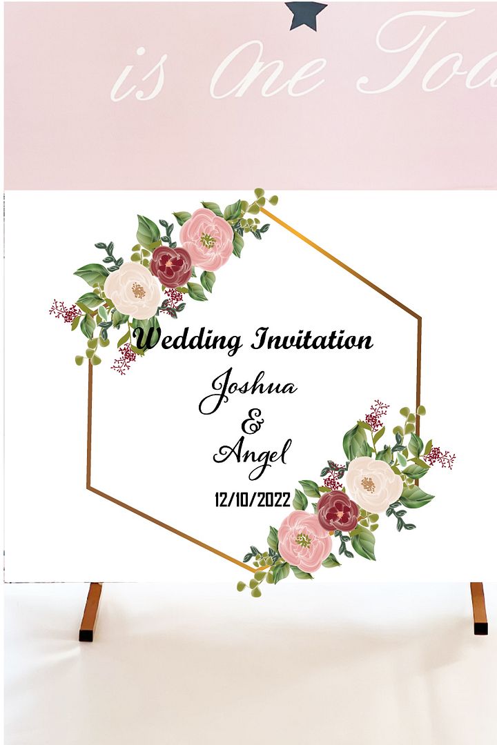 BLISS | Personalised Illustrated Wedding Welcome Sign | Corrugated PVC Board 850g 5mm product image (1)
