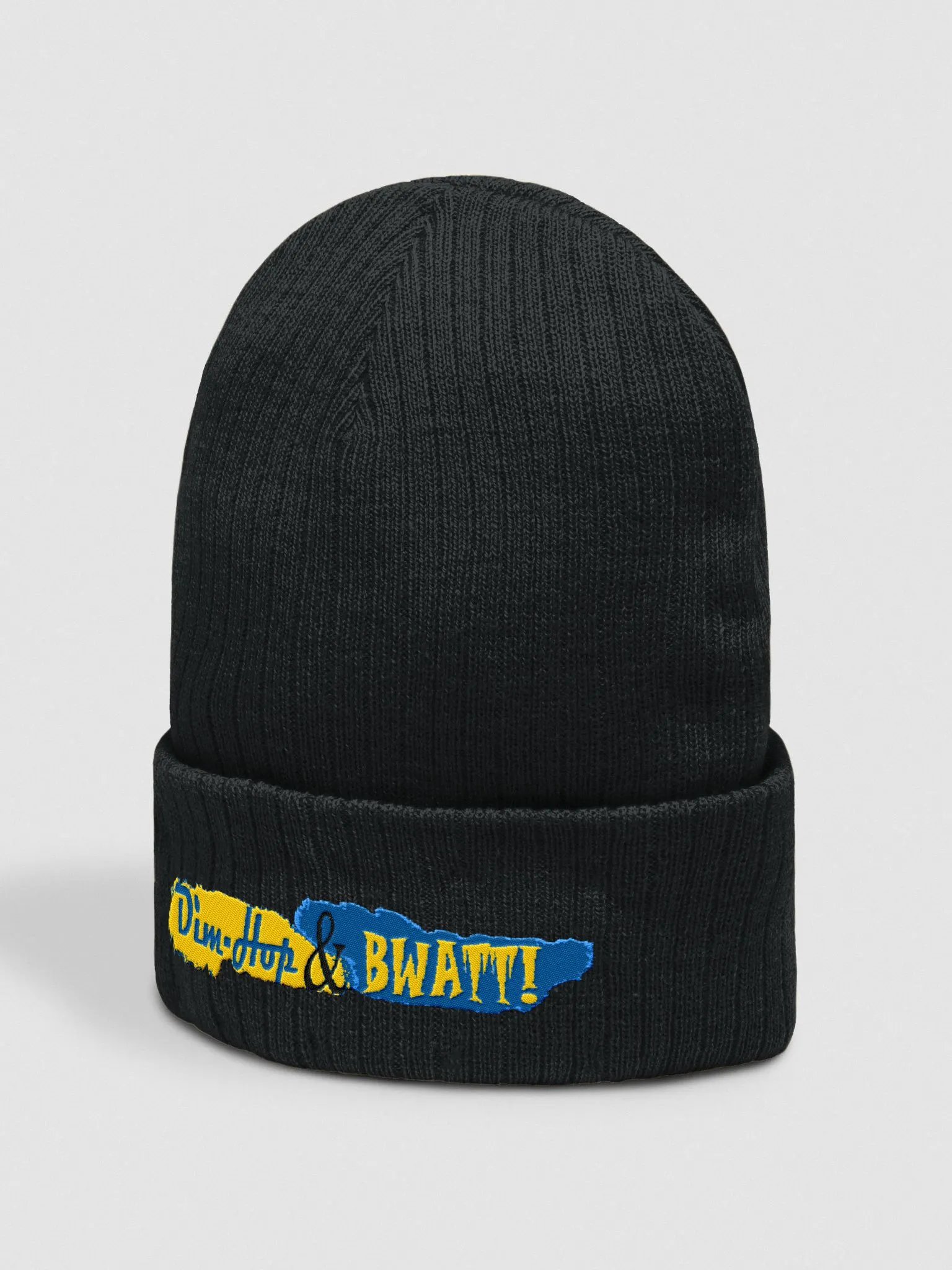 Dim-Hop & Bwatt Embroidered Ribbed Beanie product image (4)