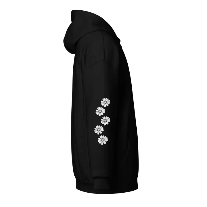 5 Daisies on Right Sleeve Zip Hoodie Heavy Blend Zip product image (1)