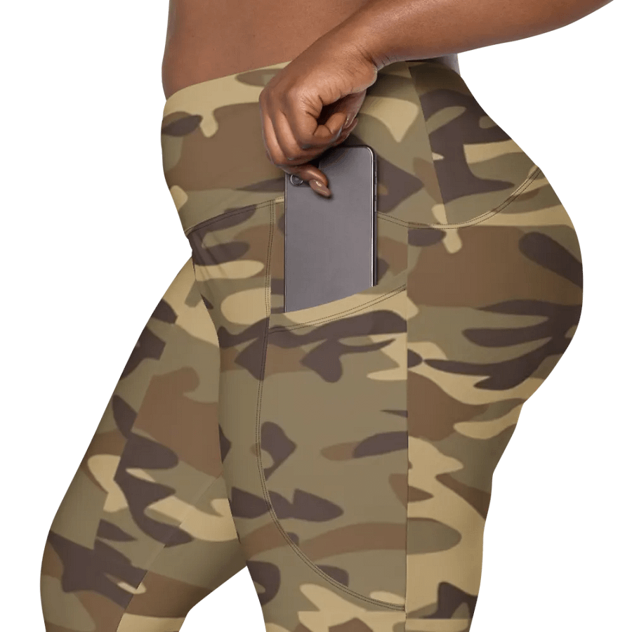 Green Camo Leggings with Pockets product image (12)