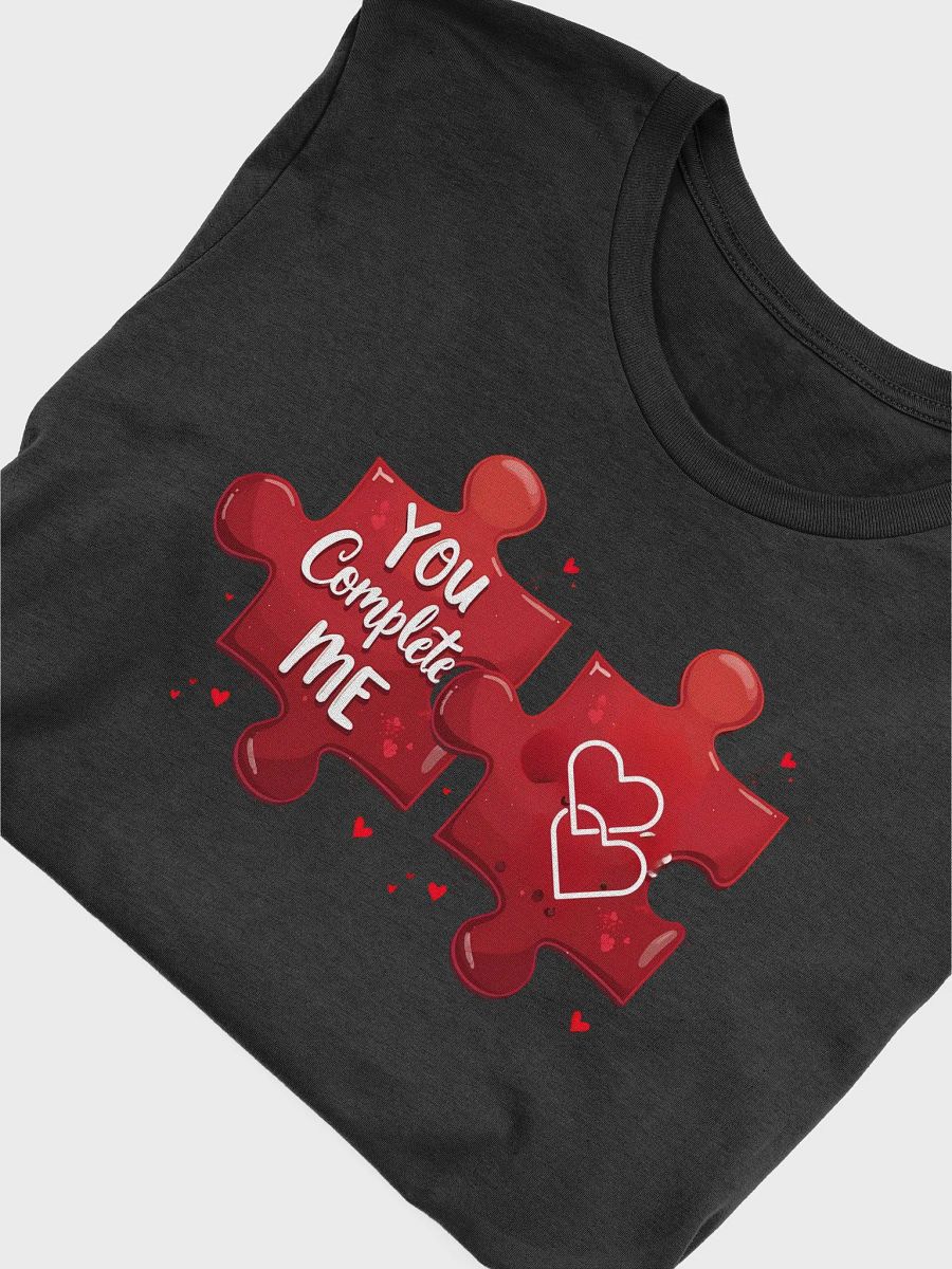 You Complete Me - Romantic Couples Puzzle Piece T-Shirt Design for Valentine's Day & Anniversary product image (38)