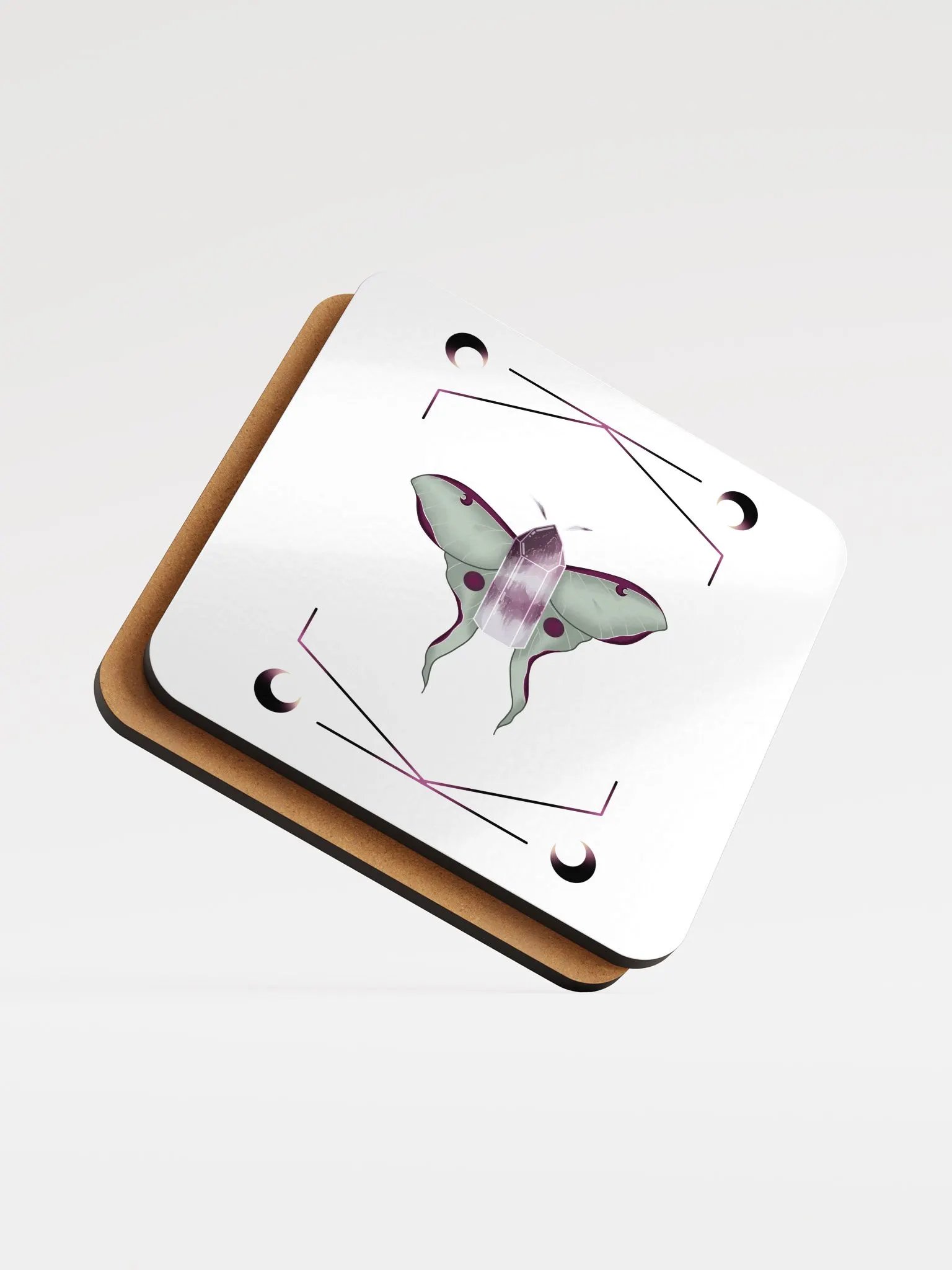 Crystal Moth Coaster product image (3)