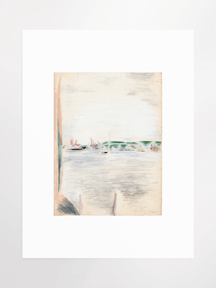 Elliot Bay from the Edgewater, Seattle WA 03.27.86 Print product image (2)