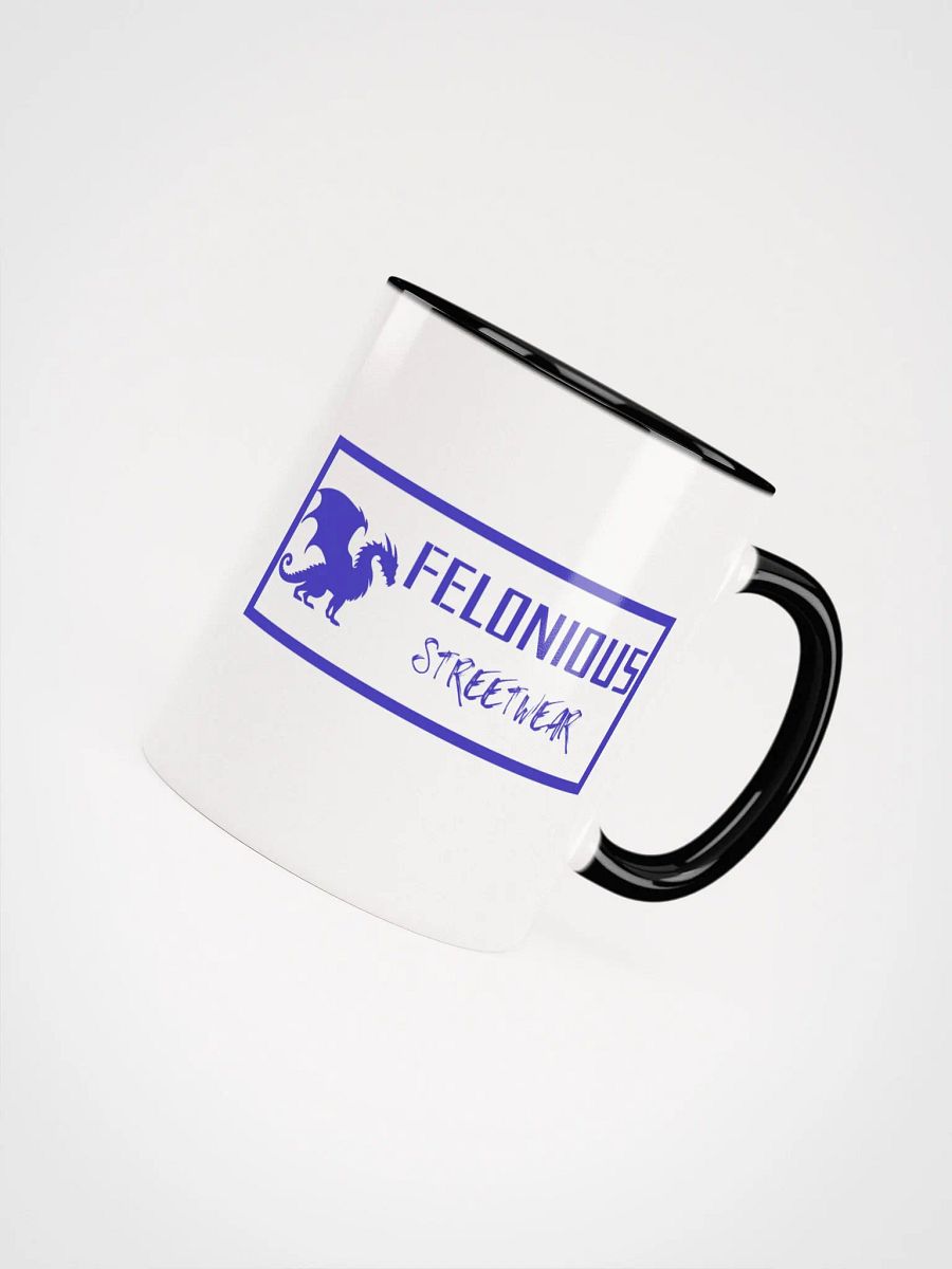 Felonious Streetwear Dragon Blue Logo Ceramic Mug product image (51)