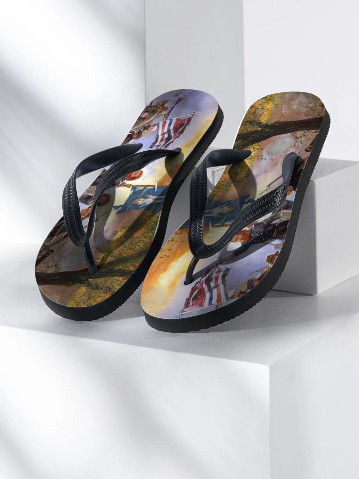 7th LA Pelican Regiment Flip Flops product image (1)