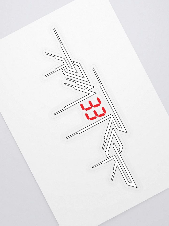 ROM33ROR Logo Sticker (White) product image (1)