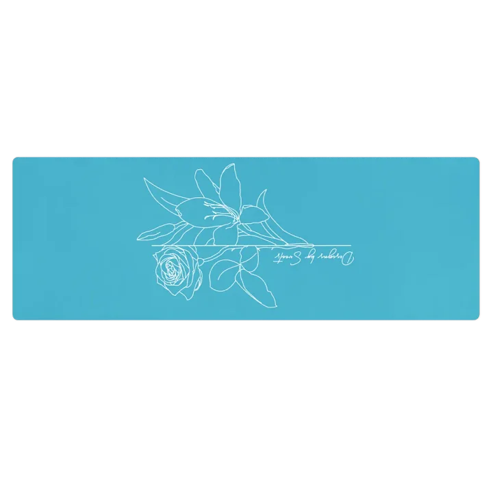 Serenity Suede Yoga Mat (Blue) product image (1)