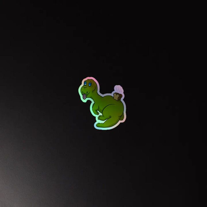 404 Toaster Dino Sticker (Holo) product image (2)