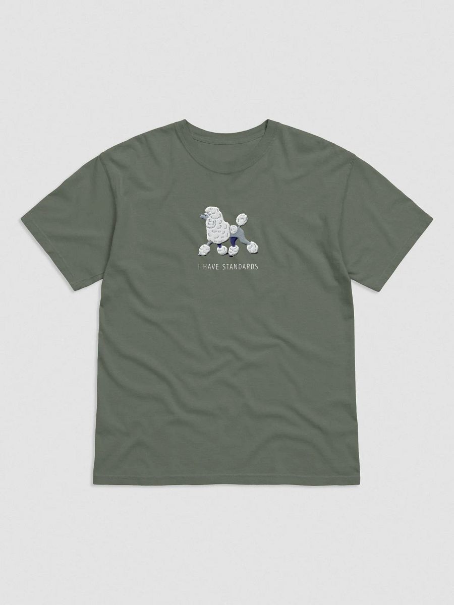 I Have Standards T-Shirt(Embroidered) of a Standard Poodle(White) product image (4)