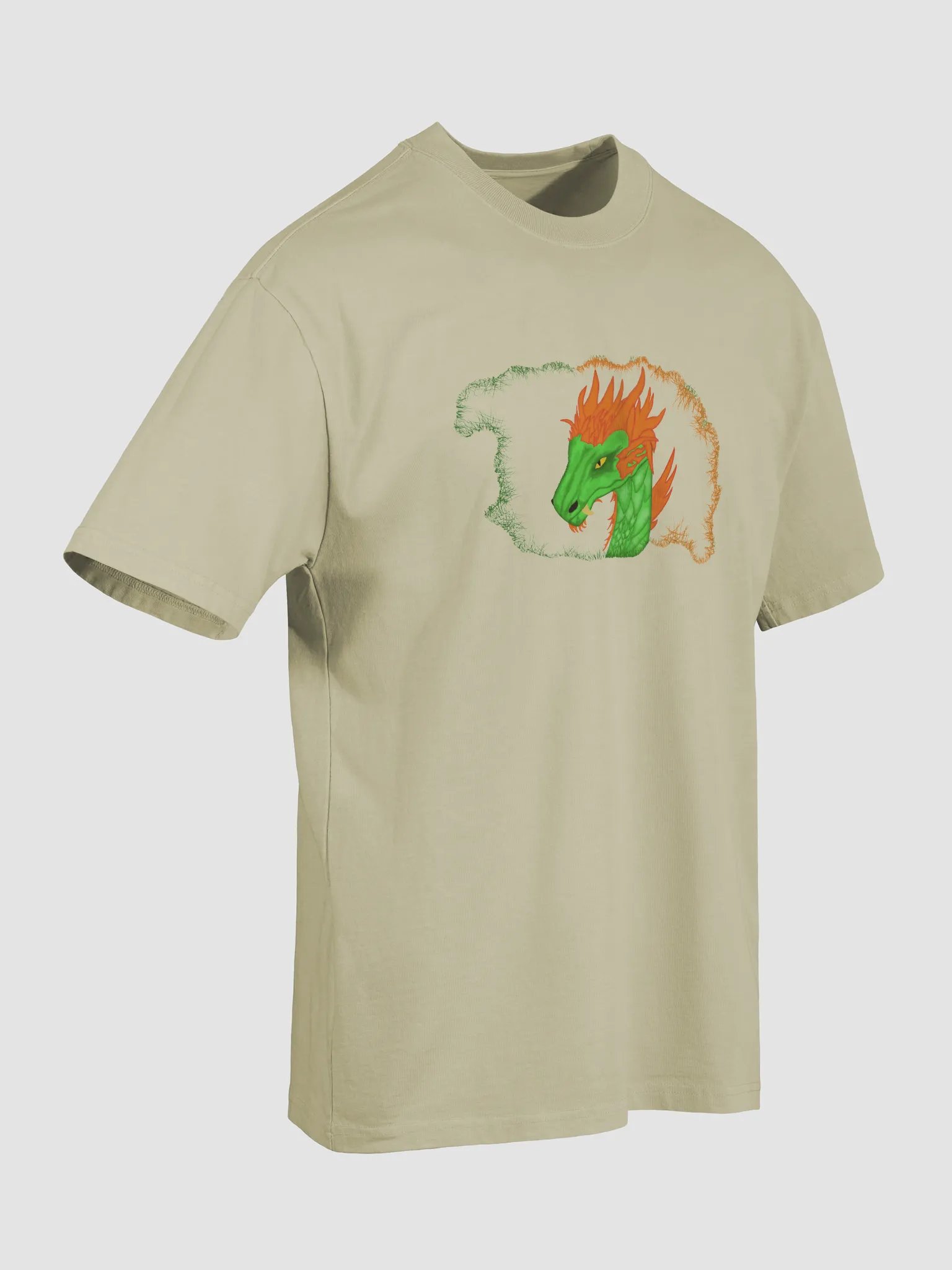 Fierce Dragon Head Oversized T-Shirt product image (7)