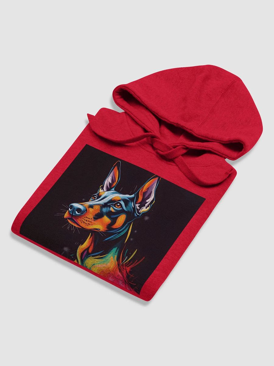 Colorful Doberman, Cozy Cotton Blend Unisex Hoodie product image (6)