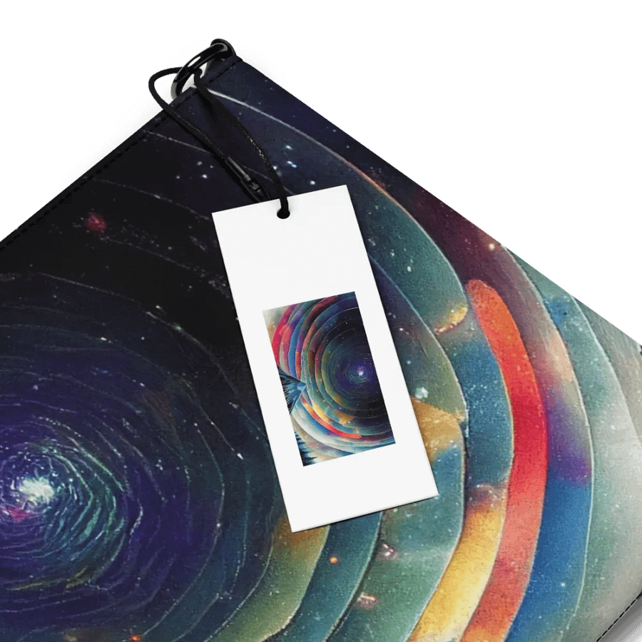 faux leather Cosmic Vortex All-Over Print Crossbody Bag product image (4)