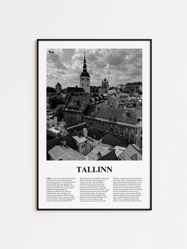 Tallinn 01 Newspaper Poster product image (1)