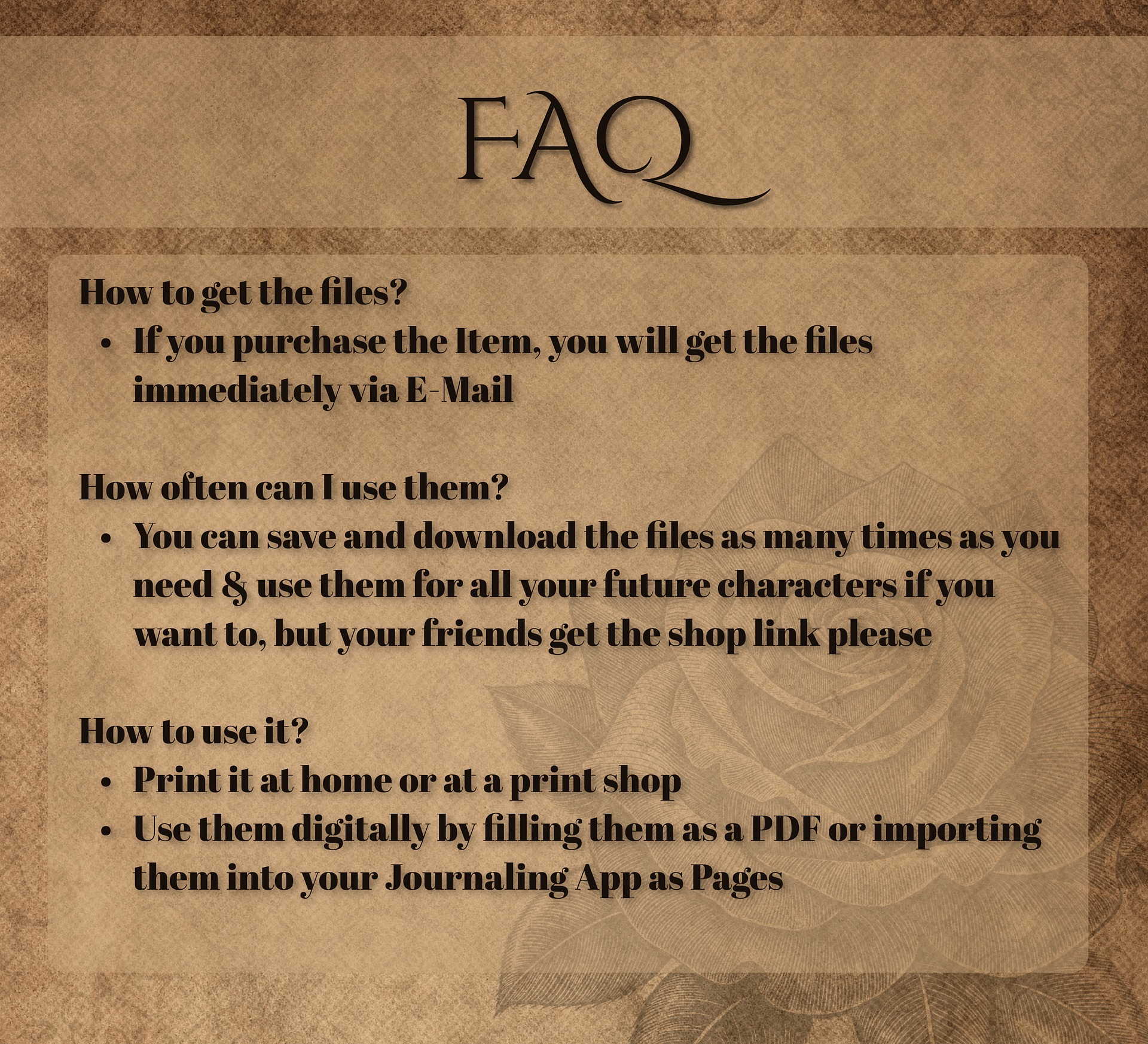 Vintage Stormlight / Cosmere RPG Character Sheet & Journal (Fillable PDF) product image (7)