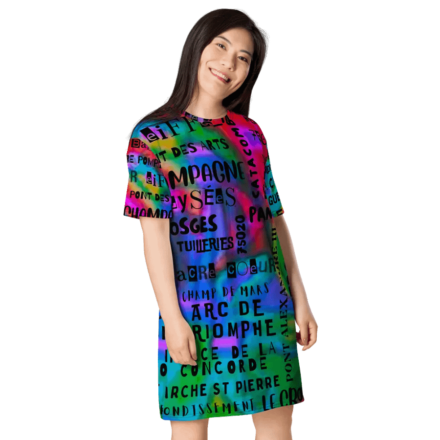PARIS WORDS - T-SHIRT DRESS product image (1)