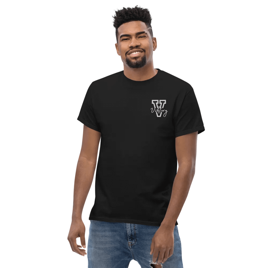 Adult Shirt Black (white logo) product image (4)
