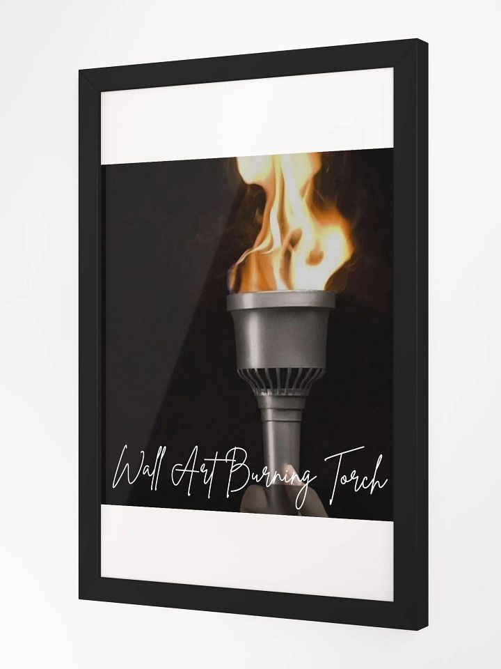 Burning Torch Framed High-Quality Matte Poster (in) product image (2)