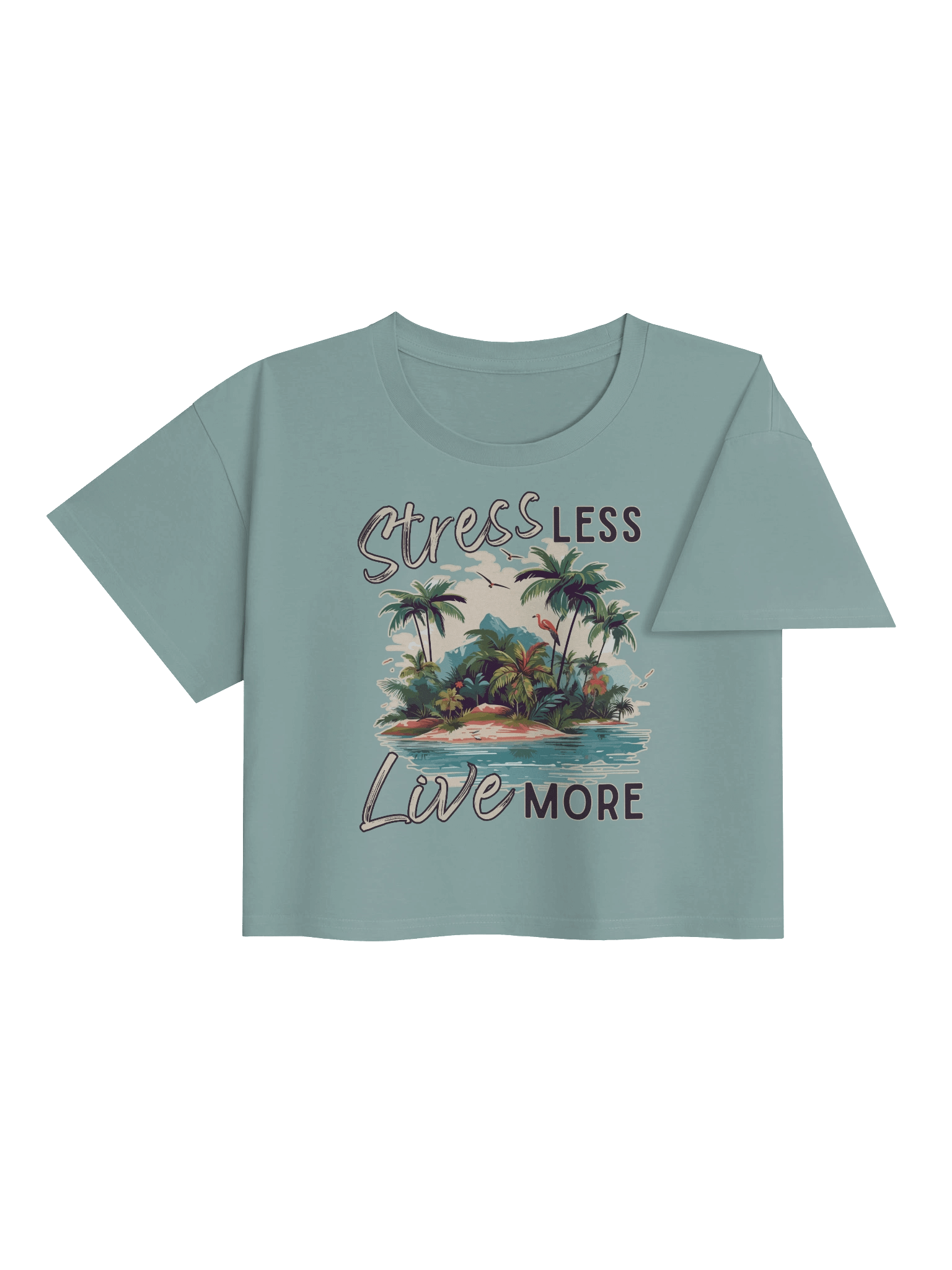 Stress Less Live More Women's Crop Top product image (4)