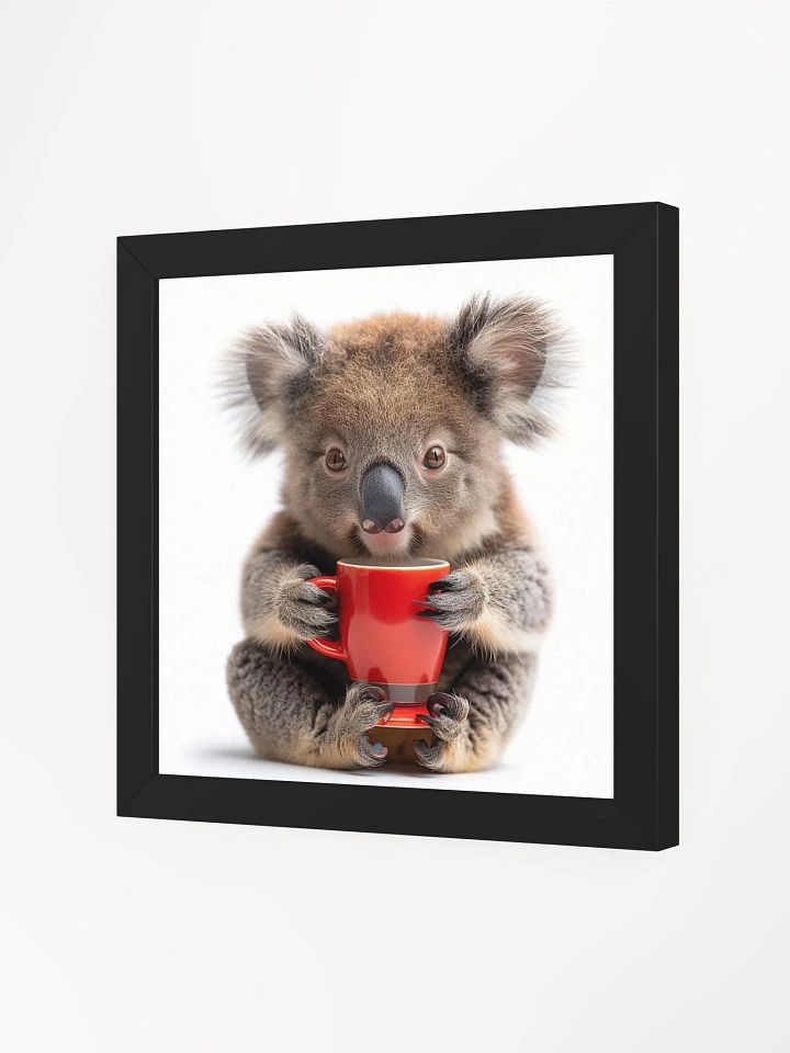 Coffee Lover Cute Baby Koala Bear Wall Art product image (2)