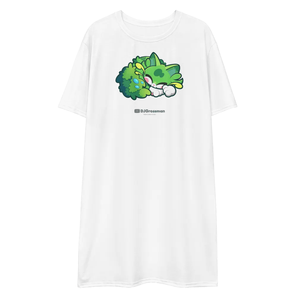 Sleeping Chloe • T-shirt Dress (White) product image (1)