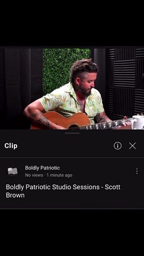 First edition of Boldly Patriotic Studio Sessions w/ @scooterbrownbnd is out now!